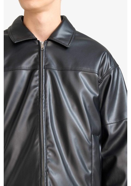 Relax Fit Rahat Kalıp Polo Yaka İç Cepli Mont F5011AX25WN