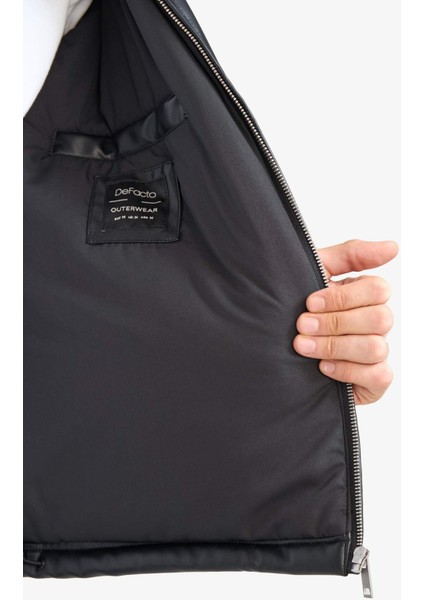 Relax Fit Rahat Kalıp Polo Yaka İç Cepli Mont F5011AX25WN