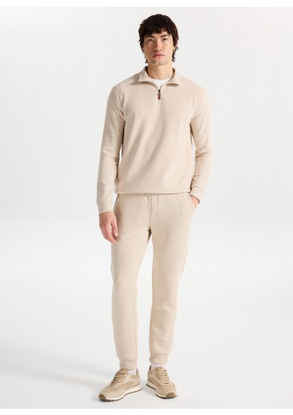 Relaxed Bej Erkek Eşofman Altı M5WM-EA1595