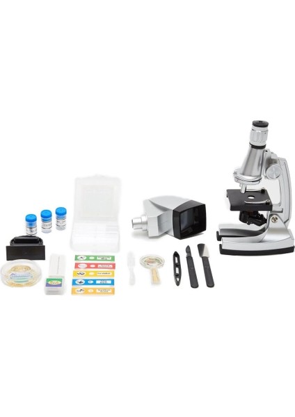 50X100X200X400X6001200X Çocuklariçin Eğitici Projektörlü Mikroskop Seti