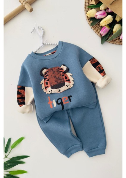 Tiger Erkek Bebe Kışlık takım - Indigo