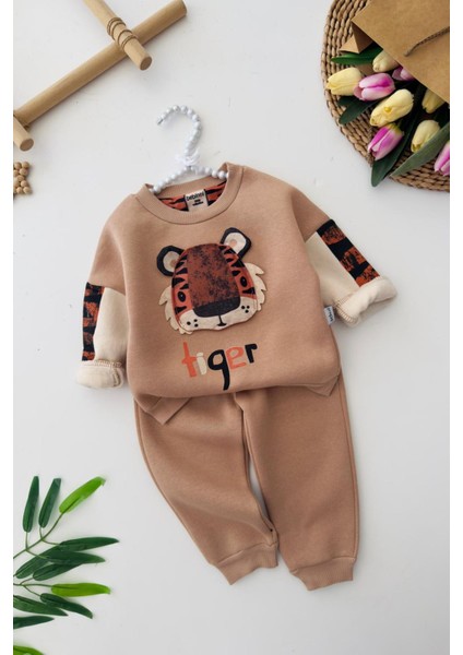 Tiger Erkek Bebe Kışlık takım - Kahve