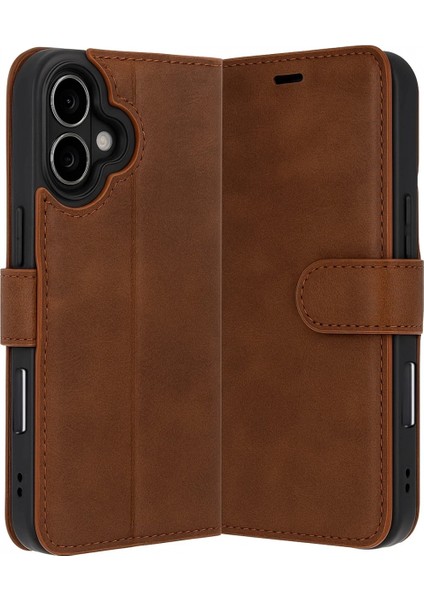 Apple iPhone 17 Trend S Plus Kapaklı Kılıf - Taba