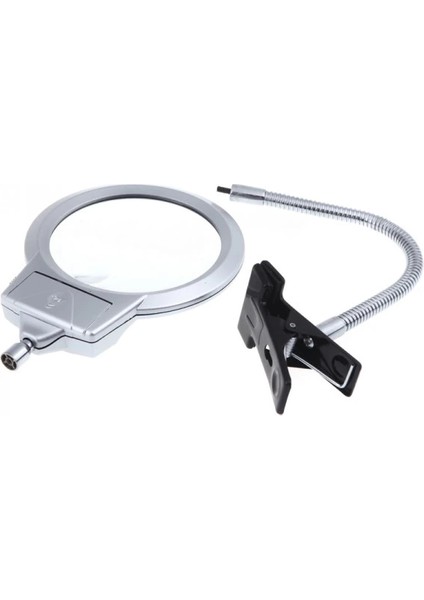 2.5X130 mm 5X24 mm LED Aydınlatmalı Büyüteç,masa Üstü Metal Hortum MANDALLIMG15124C modelleri