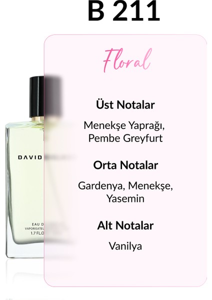 B211 Dailly 50 ml Kadın Parfüm | Floral fiyatları