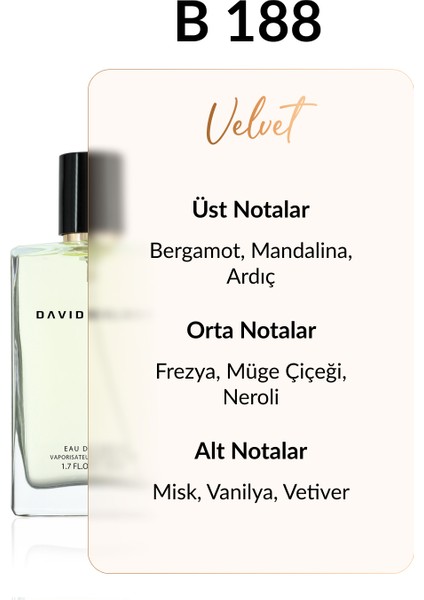 B188 Surrender 50 ml Kadın Parfüm | Velvet fiyatları