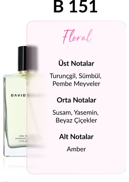 B151 Tendes 50 ml Kadın Parfüm | Floral fiyatları