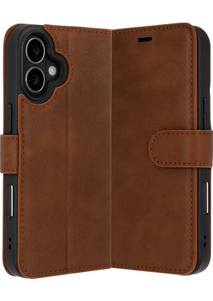 CPT16 Apple iPhone 17 Trend S Plus Kapaklı Kılıf - Taba