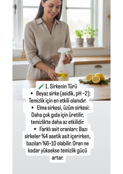 Organik Sertifikalı Çok Amaçlı Temizlik Sirkesi 500 ml indirimleri