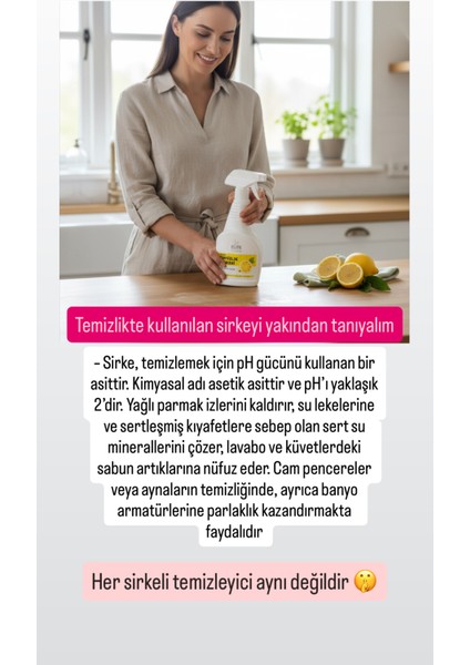 Organik Sertifikalı Çok Amaçlı Temizlik Sirkesi 500 ml