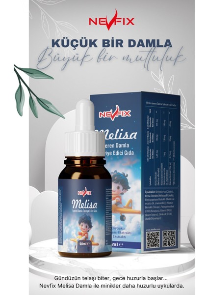 Melisa Papatya Ihlamur Night Bitkisel Damla 50 ml