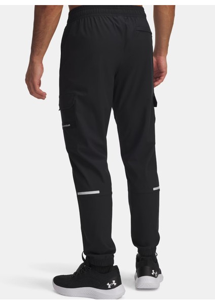 6004966-001-UA Tech Utility Woven P Siyah Normal Bel Normal Düz Erkek Eşofman Altı fiyatları