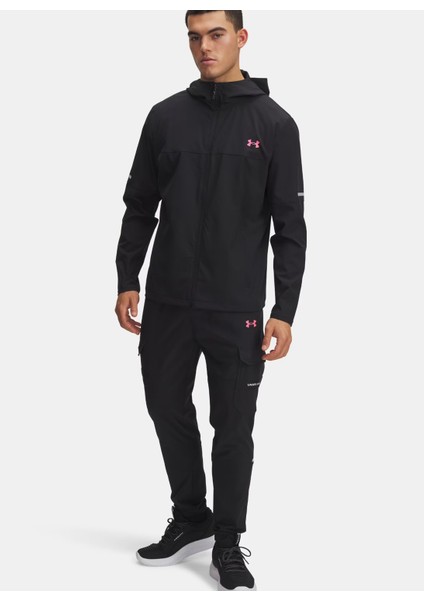 6004966-001-UA Tech Utility Woven P Siyah Normal Bel Normal Düz Erkek Eşofman Altı modelleri