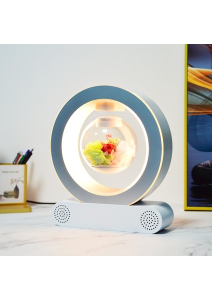 4 Inç Manyetik Havada Yüzen Küre Bluetooth Hoparlörlü Gece Lambası Ev Ofis Hediyelik fiyatları