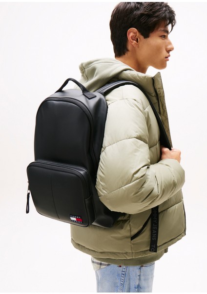 Siyah Erkek Sırt Çantası Tjm Ess Daıly Pu Dome Backpack