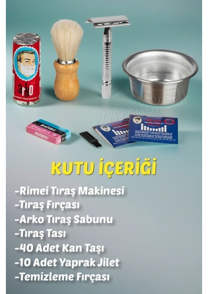 Rimei Manuel Tıraş Aleti - Geleneksel Tıraş Makinesi 7 Parça Tıraş Seti 7175251 fiyatları