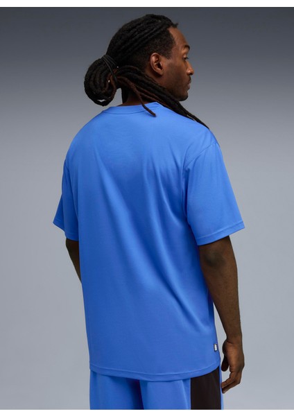 63049905 Posterize Tee Iı Mountain Mavi Yuvarlak Yaka Regular Fit Düz Erkek T-Shirt modelleri
