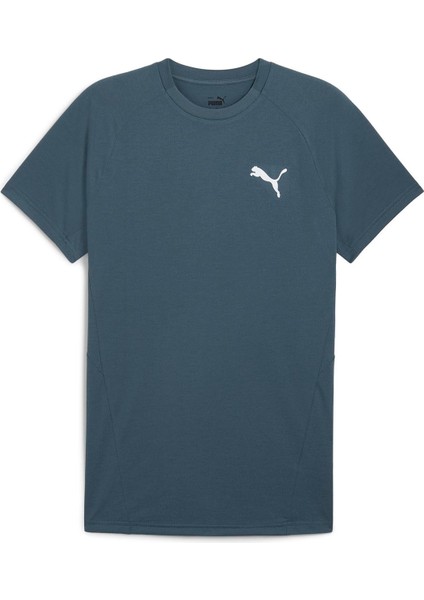 68169725 Evostrıpe Tee Gray Skies Gri Yuvarlak Yaka Regular Fit Düz Erkek T-Shirt