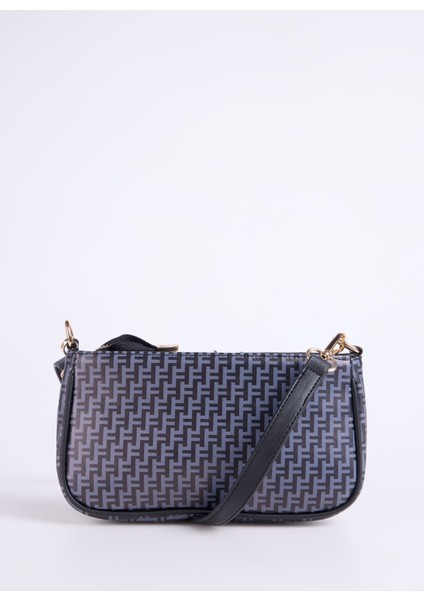 Siyah Kadın Omuz Çantası Mono-Marıus