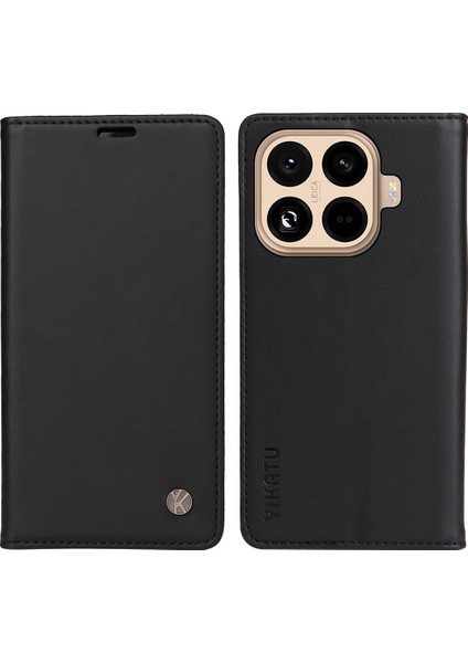 Xiaomi 15T Pro Telefon Kılıfı Manyetik Kapatma Pu Deri Kılıf (Yurt Dışından)