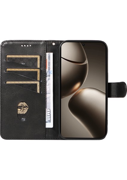 Xiaomi 15T Pro Cüzdan Kılıf T Şeklinde Çizgili Deri Telefon Kılıfı (Yurt Dışından) fiyatları