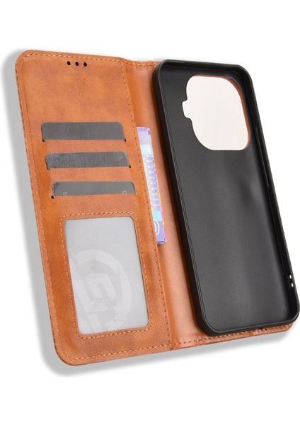 Xiaomi 15T Pro Deri Kılıf Cüzdan Standı Retro Doku Telefon Kılıfı (Yurt Dışından) indirimleri