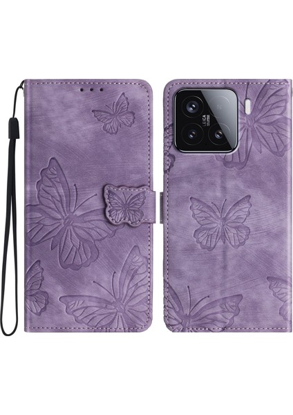 Xiaomi 15T Pro Skin-Touch Flip Cüzdan Deri Telefon Kılıfı (Yurt Dışından)