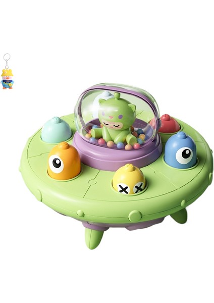 Ufo Whack-A-Mole Çocuk Bebek Ebeveyn-Çocuk Etkileşimli Masaüstü Oyun Makinesi El Göz Eğitimi Kum Çekiç Perküsyon Oyuncağı (Yurt Dışından)