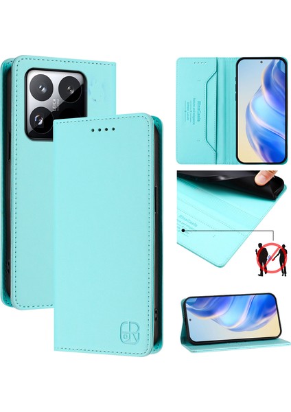 Xiaomi 15T Deri Kılıf Telefon Kılıfı ve Rfıd Engelleme Cüzdan Standı Için (Yurt Dışından) fiyatları