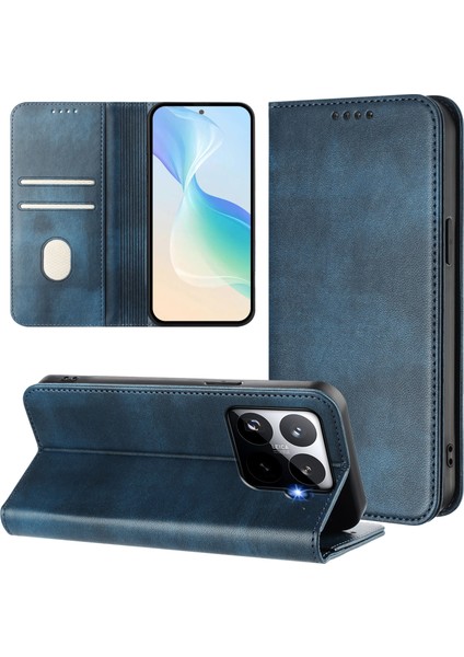 Xiaomi 15T Pro Cüzdan Kılıfı Retro Doku Rfıd Engelleme Deri Telefon Kılıfı (Yurt Dışından) modelleri