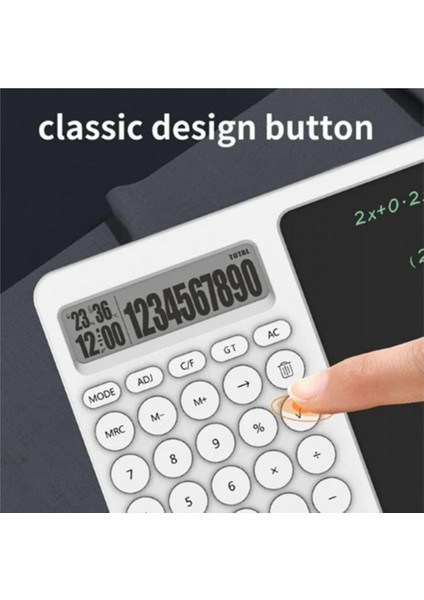 Çok Amaçlı Digital Hesap Makinesi LCD Ekran Yazma Tableti Ofis Okul Için Silinebilir El Yazısı Not Defteri indirimleri