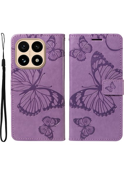 Xiaomi 15T Cüzdan Kılıfı Çiçekli Deri Telefon Kılıfı (Yurt Dışından)