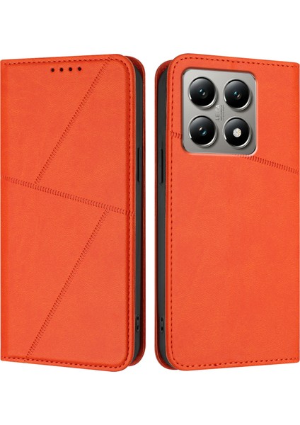 Xiaomi 15T Cüzdan Kılıf Manyetik Kapatmalı Deri Kapaklı Telefon Kılıfı ve Standı (Yurt Dışından)