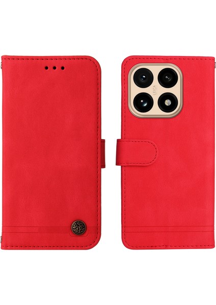 Xiaomi 15T Deri Cüzdan Kılıf Cilt Dokunmatik Telefon Kılıfı Kayışlı (Yurt Dışından)