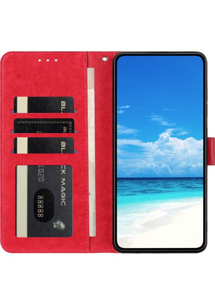 Xiaomi 15T Pro Cüzdan Standı Pu Deri Kapaklı Telefon Kılıfı ve Kayışı (Yurt Dışından) fiyatları
