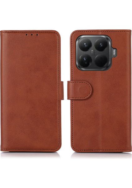 Xiaomi 15T Pro Dana Derisi Dokulu Deri Cüzdan Telefon Kılıfı ve Standı (Yurt Dışından)