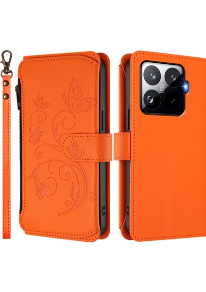 Xiaomi 15T Pro Deri Kılıf Fermuarlı Cüzdan Standı Kılıfı ve Bilek Kayışı (Yurt Dışından) fiyatları