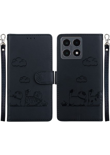 Xiaomi 15T Rfıd Engelleme Tpu + Pu Deri Telefon Kılıfı ve Bilek Kayışı (Yurt Dışından)