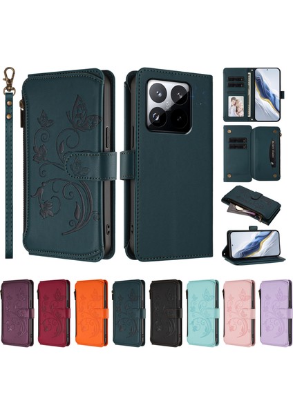 Xiaomi 15T Deri Kılıf Fermuarlı Cüzdan Standı Kılıfı ve Bilek Kayışı (Yurt Dışından) modelleri