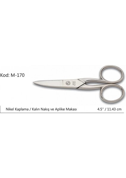 Europe Kalın Nakış Makası Süper Kalite No:4.5 11,43 cm fiyatları