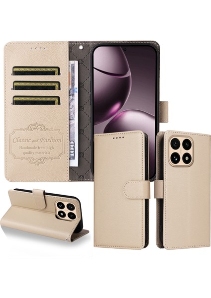 Xiaomi 15T Rfıd Engelleme 3 Kart Yuvası Bilek Kayışlı Pu Deri Telefon Kılıfı (Yurt Dışından) modelleri