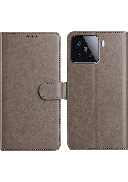 Xiaomi 15T Pro Cüzdan Telefon Kılıfı Standı Pu Deri Folio Kapak 8 Kart Yuvası ile (Yurt Dışından)