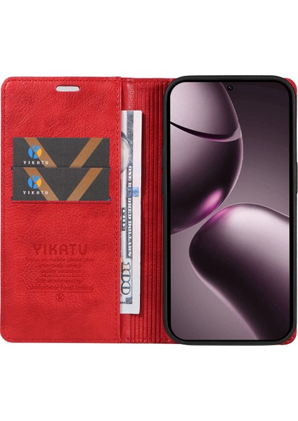 Xiaomi 15T Cüzdan Kılıfı Litchi Doku Manyetik Kapatma Deri Telefon Kılıfı (Yurt Dışından) fiyatları
