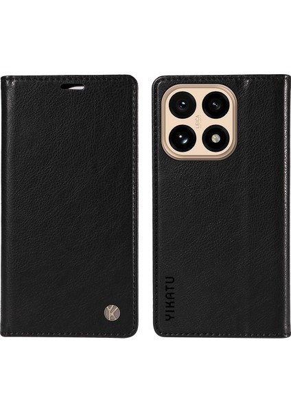 Xiaomi 15T Cüzdan Kılıfı Litchi Doku Manyetik Kapatma Deri Telefon Kılıfı (Yurt Dışından)