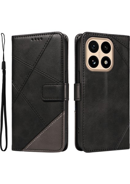 Xiaomi 15T Deri Kılıf Cüzdan Telefon Kılıfı ve Bilek Kayışı (Yurt Dışından)