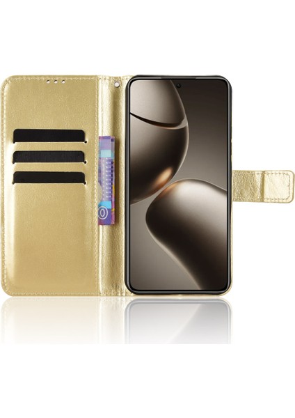 Xiaomi 15T Pu Deri Crazy Horse Doku Telefon Cüzdan Kılıfı ve Kayışı (Yurt Dışından) indirimleri
