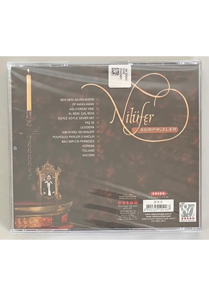 Nilüfer Sürprizler CD (Jelatininde Sıfır Orijnal Dönem Baskı Cd) fiyatları