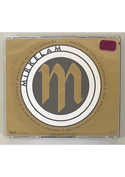 Mirkelam Her Gece - Tavla CD (Orijinal 1995 Dönem Baskı Cd) fiyatları