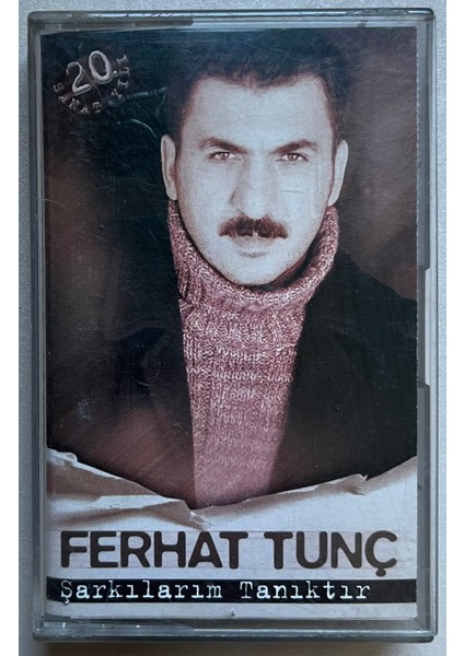 Ferhat Tunç Şarkılarım Tanıktır Kaset (Orijinal Dönem Baskı Kaset)