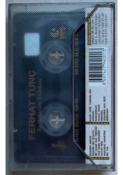 Ferhat Tunç Şarkılarım Tanıktır Kaset (Orijinal Dönem Baskı Kaset) fiyatları